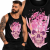 TANK TOP HORROR PINK SKULL